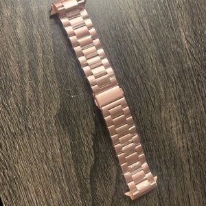 Rose gold Apple Watch band